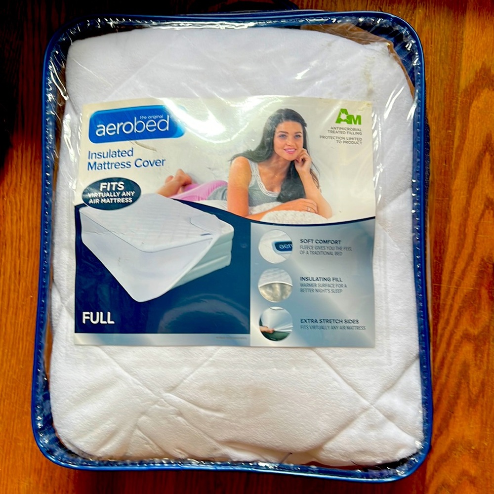 NWT Aerobed FULL insulated mattress cover